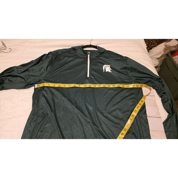 Michigan State Spartans Top Quarter Pullover Collegiate Football Mens XL MSU - Picture 4 of 5